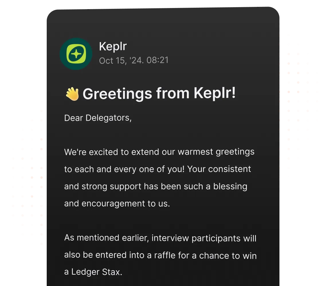 Get Direct Validator Updates